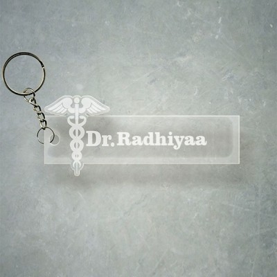 SY Gifts Doctor Logo Desigh With Radhiyaa Name Key Chain