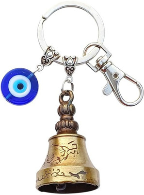 Airzy Motorcycle Evil Eye & Guardian Bell – Good Luck Keychain Key Chain