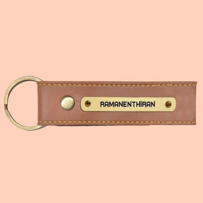 Prihit NEW_BBG Ramanenthiran Name Vegan Leather Keychain Key Chain