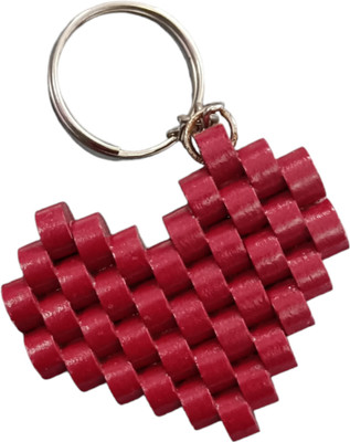 ANGEL ART GALLERY Quilling paper Fancy Heart Shape Keychain Key Chain
