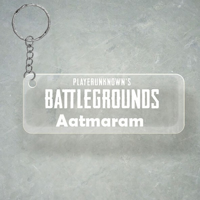 SY Gifts PUBG Design With Aatmaram Name Key Chain