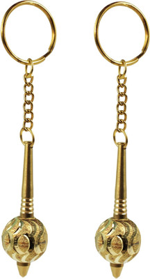 Real Craft Lord Hanuman Gada Mace Keychain Keyring,Set of 2 Key Chain