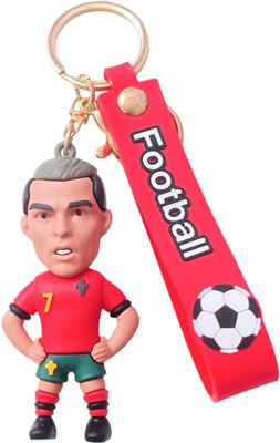 PEARLISH Premium Quality Ronaldo 3D Keychain Key Chain