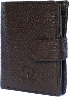 N WALLETS Leather Rfid Wallet (BROWN) With Leather Key Organizer (BLACK) For Key Chain