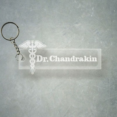 SY Gifts Doctor Logo Desigh With Chandrakin Name Key Chain