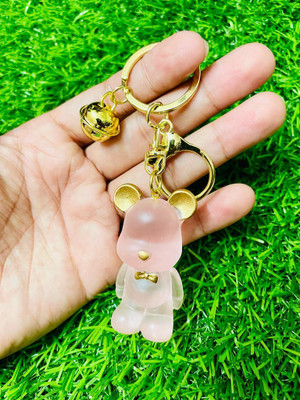 GKM Latest Design Trendy Panda Bear 3D best quality keychain with hook Key Chain