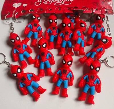 Pundriksh 3d Pvc Rubber Spider-Man Keychain Marvel Super Hero Keyring for Cars, Bikes Key Chain