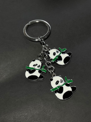 sky enterprises 3D steel panda keychain for man and woman 8383 Key Chain