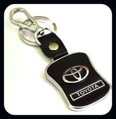 BBG BBG_Toyota leather imported key ring with chrome-A Key Chain