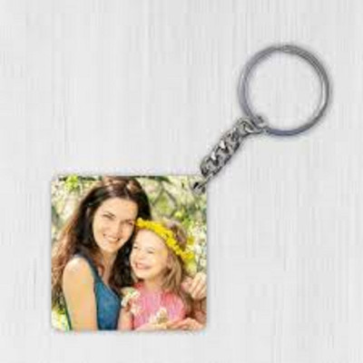 MyDreamBox Custom Photo Printed MDF Keychain | Personalized Gift Key Chain