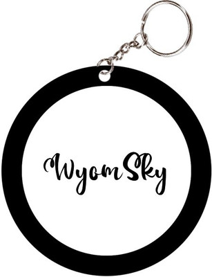 SY Gifts WyomSky Name Black Keychain Key Chain