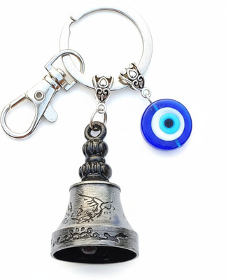 Airzy Guardian Bell and Evil Eye Keychain for Powerful Protection and Good Luck Key Chain