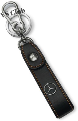 VS Club Mercedes Benz Car Logo Keychain| Vegan Leather | Rust Free Metal Key Chain