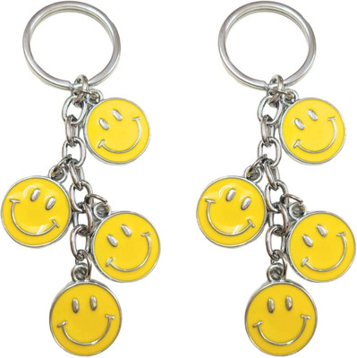 Kopal Smiley Charm Keychain (Combo pack of 2) Key Chain