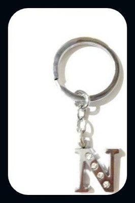 Meeko.com ALPHABET N LETTER KEY CHAIN FOR BIKE/MEN/WOMEN/FRIEND IN ROYAL LOOK-A Key Chain