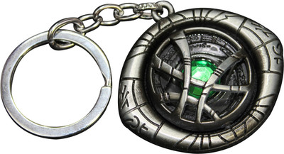 BBG NEW_Doctor Strange Eye of Agamotto Infinity Stone Silver Metal Keychain Key Chain