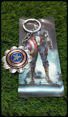 Meeko.com Keychain-Captain America Shield key chain 0a-A Key Chain