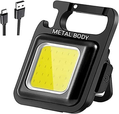 AFFENDS Mini Keychain Light, Small Led Flashlight USB Rechargeable, 4 Modes Key Chain Key Chain