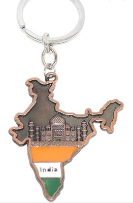 JAINSON MARTIN Fancy Stunning India Map Copper Keychain Key Chain