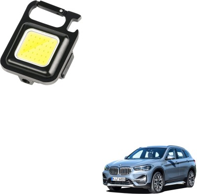 SEMAPHORE Keychain Work Light Mini LED Handheld Flashlight USB Rechargeable For BMW X1 5 hrs Torch Emergency Light(Black)
