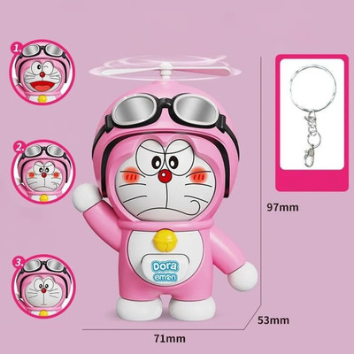 ABS TRADERS Cute Doraemon Face Changing pink Toy Keychain (1Pcs) Key Chain