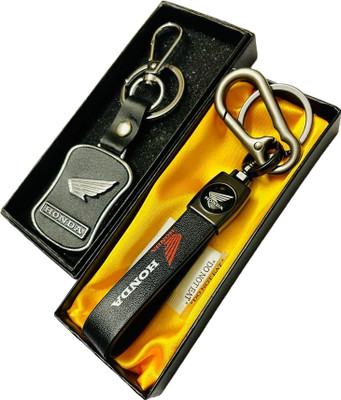 GKM Chrome finish Activa Bike honda keychain for men/woman Key Chain