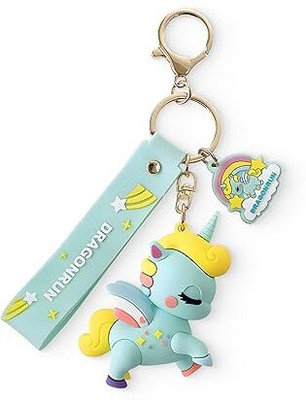 HEMANT ART COLLECTION Unicorn keychain Green Key Chain