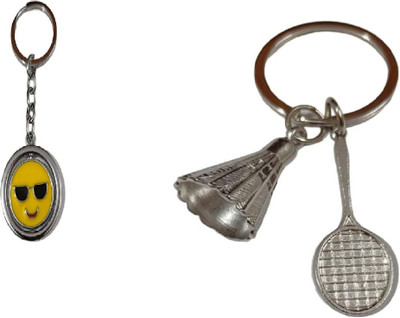MORELL N-SMILY and badminton keychain combo Key Chain