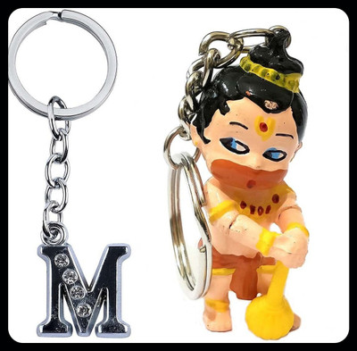 Meeko.com letter M & chota bali 04d Premium Key Chain