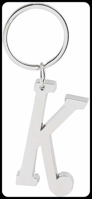 gtrp Trendy-K Letter/Alphabet Big Size Premium Metallic Keychain Key Chain
