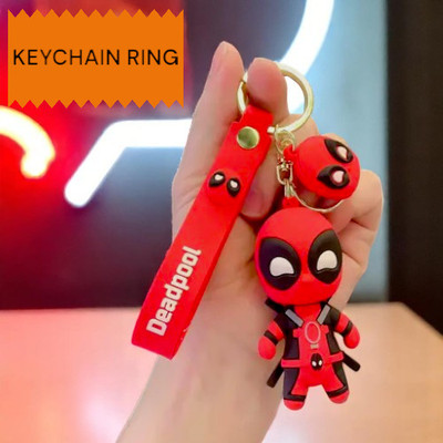 CoverLelo Deadpool Cute Silicone 3D Key Chain with Metal Hook Key Chain Key Chain