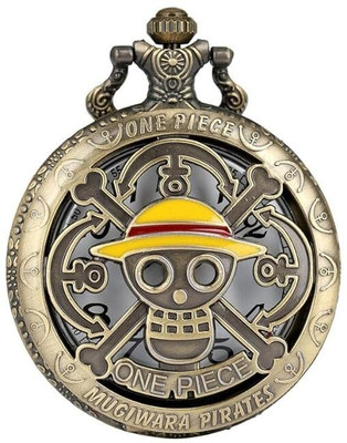 GKM One Piece Stylish bronze metal pocket watch keychain Key Chain