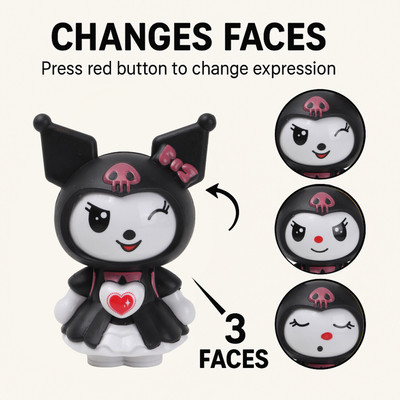 COZYCATO KEYCHAIN-KUROMI-BLACK Key Chain
