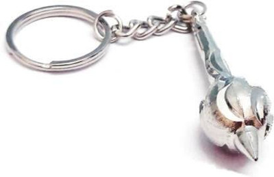 Meeko.com Metallic Silver Color Lord Hanuman Gada weapon keychain Key Chain