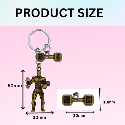 Shiv Jagdamba Fitness Gym Keychain Bodybuilder Motivational Workout Keychain SKeyCom2024103 Key Chain