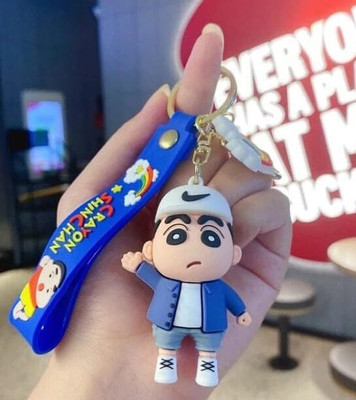 fufob Shinchan Keychain (Random 1PC Only) For Shinchan Fans Car & Bike Key (blue) Key Chain