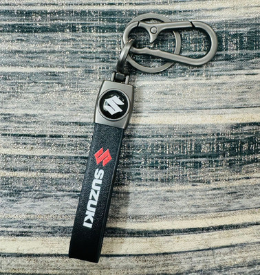 SHRI JI Premium Quality Leather Maruti Suzuki Keychain Key Chain