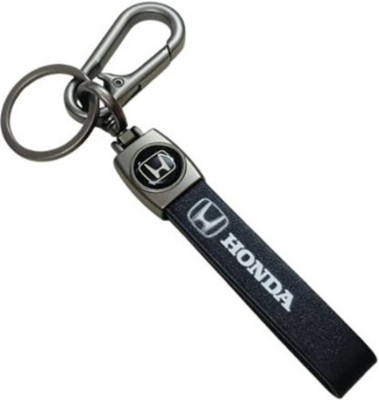 PEARLISH Premium Quality Honda Car Leather Keychain X-1 Key Chain
