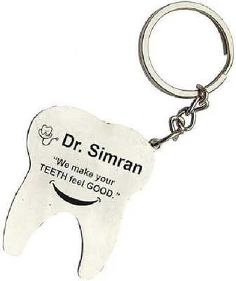 Savri Stainless Steel Symbol Keychain with Name engraved on it Key Chain