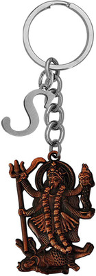 M Men Style Hindu Deity Powerful Goddess Maha Kali Initial Letter Alphabet -S Skey2022499 Key Chain