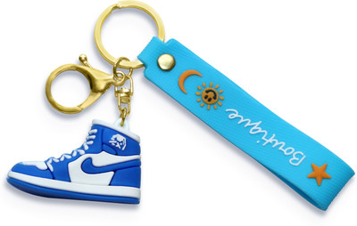 VillageTiger Silicon Soft Rubber Shoe Shape Bikes Keychains for Boys Girls Students Backpack Key Chain