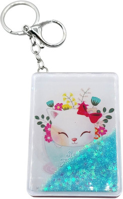 Tej Gifts Pocket Mirror Key chain, Double-Sided Magnifying Cosmetic Mirror Travel-Friendly Key Chain