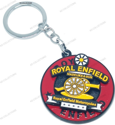kd collections 418A-Rotating Revolving Keychain Compatible with Royal RE Bullet Classic Bikes Key Chain