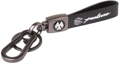 gtrp Catchy Bajaj Pulsar Premium Leather & Metal Locking 01 Key Chain