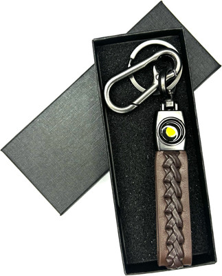FLAMBE ola BrownLeather Design Belt Keychain Key Chain
