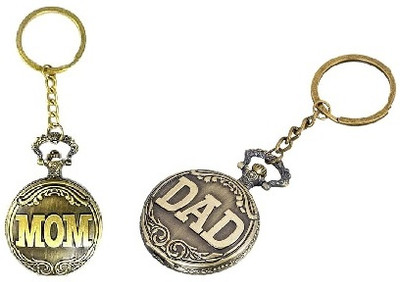 MOREL MOM AND DAD CLOCK KEYCHAIN Key Chain