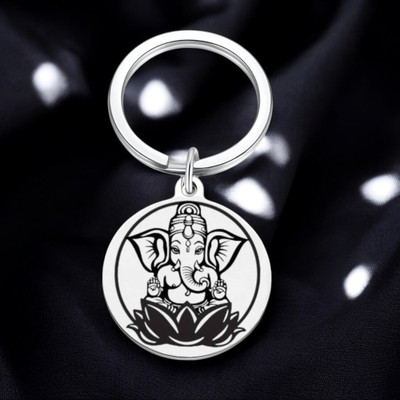 Shiv Jagdamba Religious Lord Shiv Putra Shri Ganesh Pendant Keychain Shivkey2024136 Key Chain