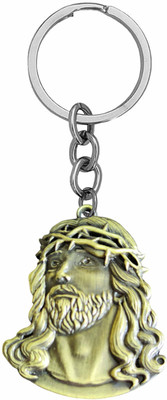Shiv Jagdamba Holy Jesus Christ Face Metal Keyring Keychain for Bike ShivKey2024210 Key Chain