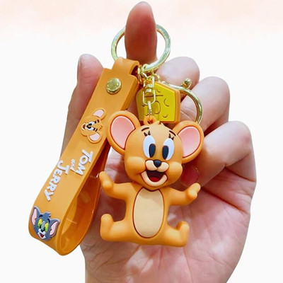 ZQE 3D Premium Silicon Jerry KeyChain for Kids Mouse Design Keyring _1PC Key Chain