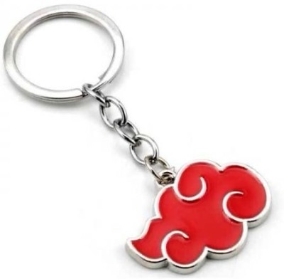 SHRI JI Premium Quality Metal Naruto Red Cloud Keychain Key Chain